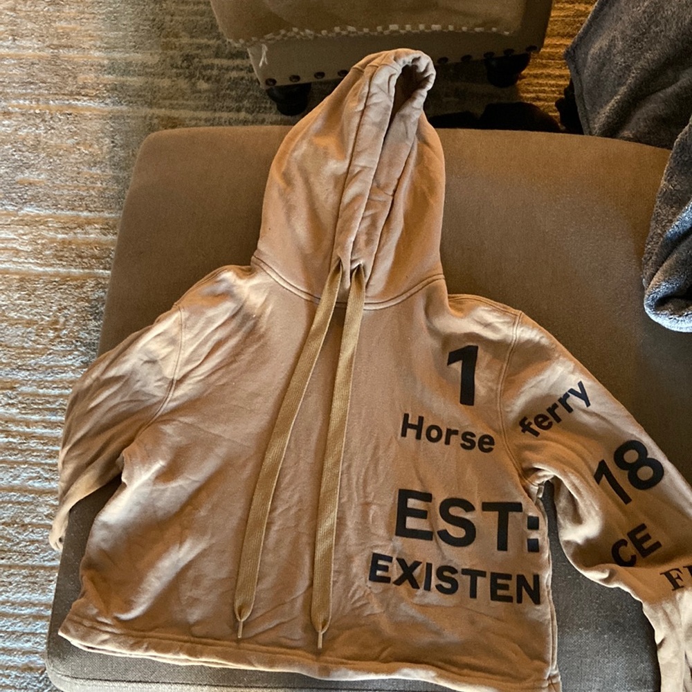 Used xs cropped Burberry hoodie